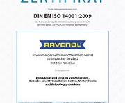RAVENOL Newsletter: NEW environmental management system according to DIN EN ISO 14001:2009