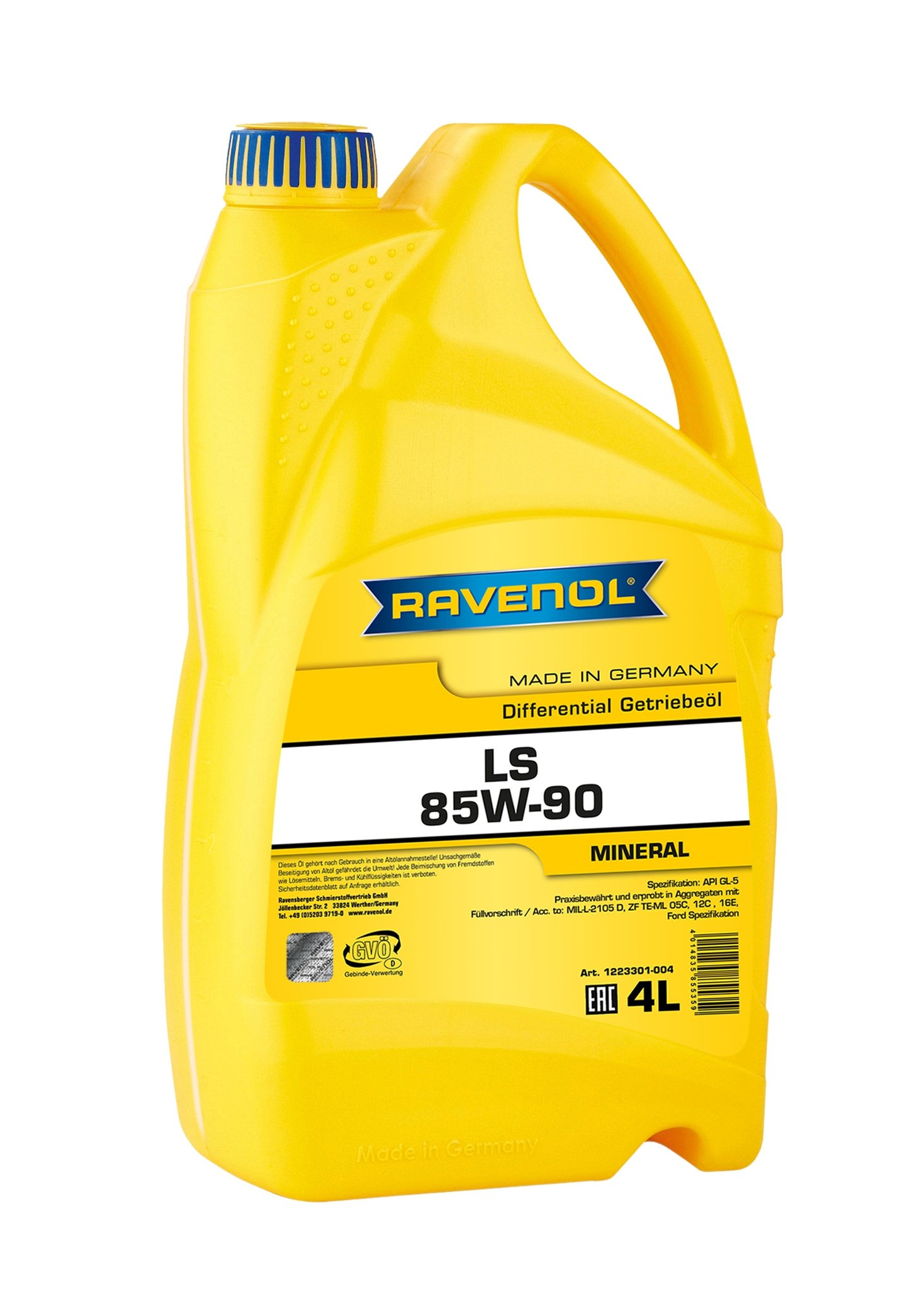 RAVENOL Sperrdiff. Hyp. Getr.öl LS SAE 85W-90 GL-5 4 L