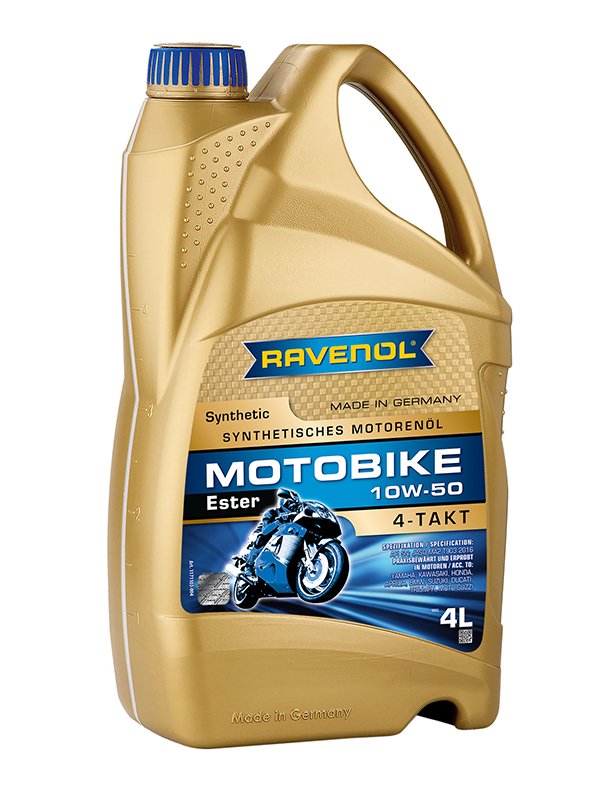 RAVENOL Motobike 4-T Ester SAE 10W-50 4 L