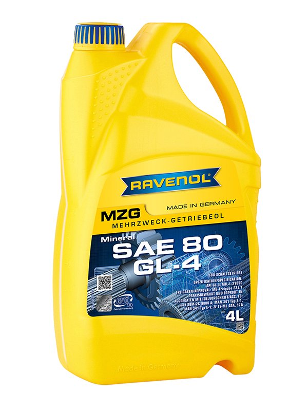 RAVENOL Getriebeoel MZG SAE 80 GL-4 4 L