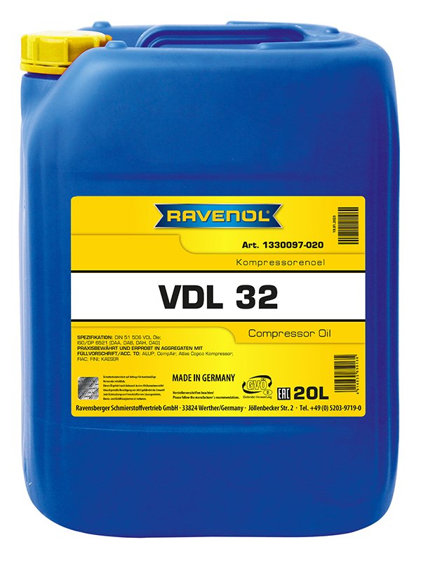 RAVENOL Kompressorenoel VDL 32 20 L