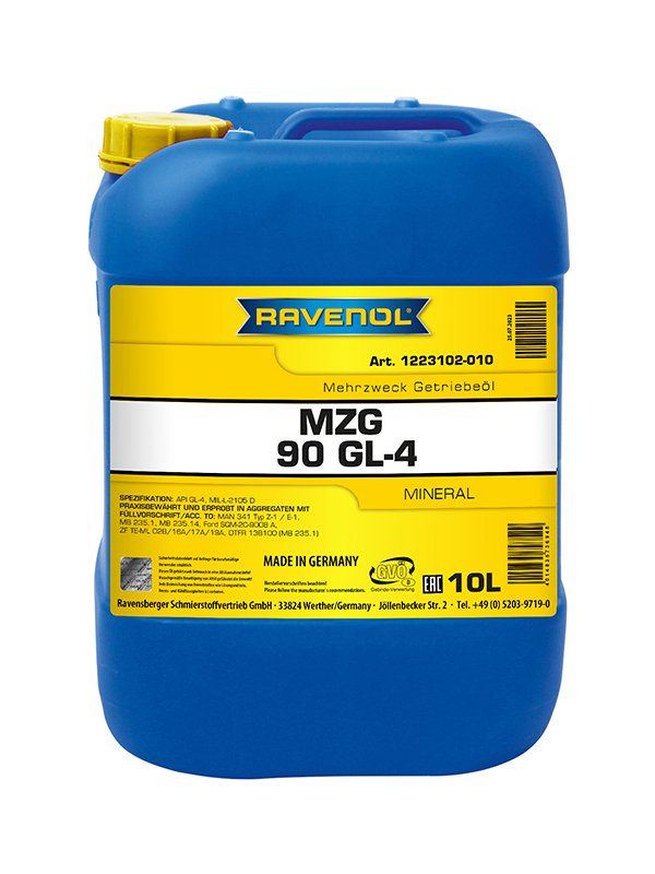 RAVENOL Getriebeoel MZG SAE 90 GL-4 10 L