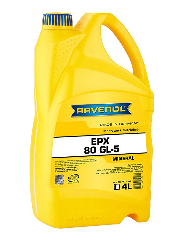 RAVENOL Getriebeoel EPX SAE 80W GL-5 4 L