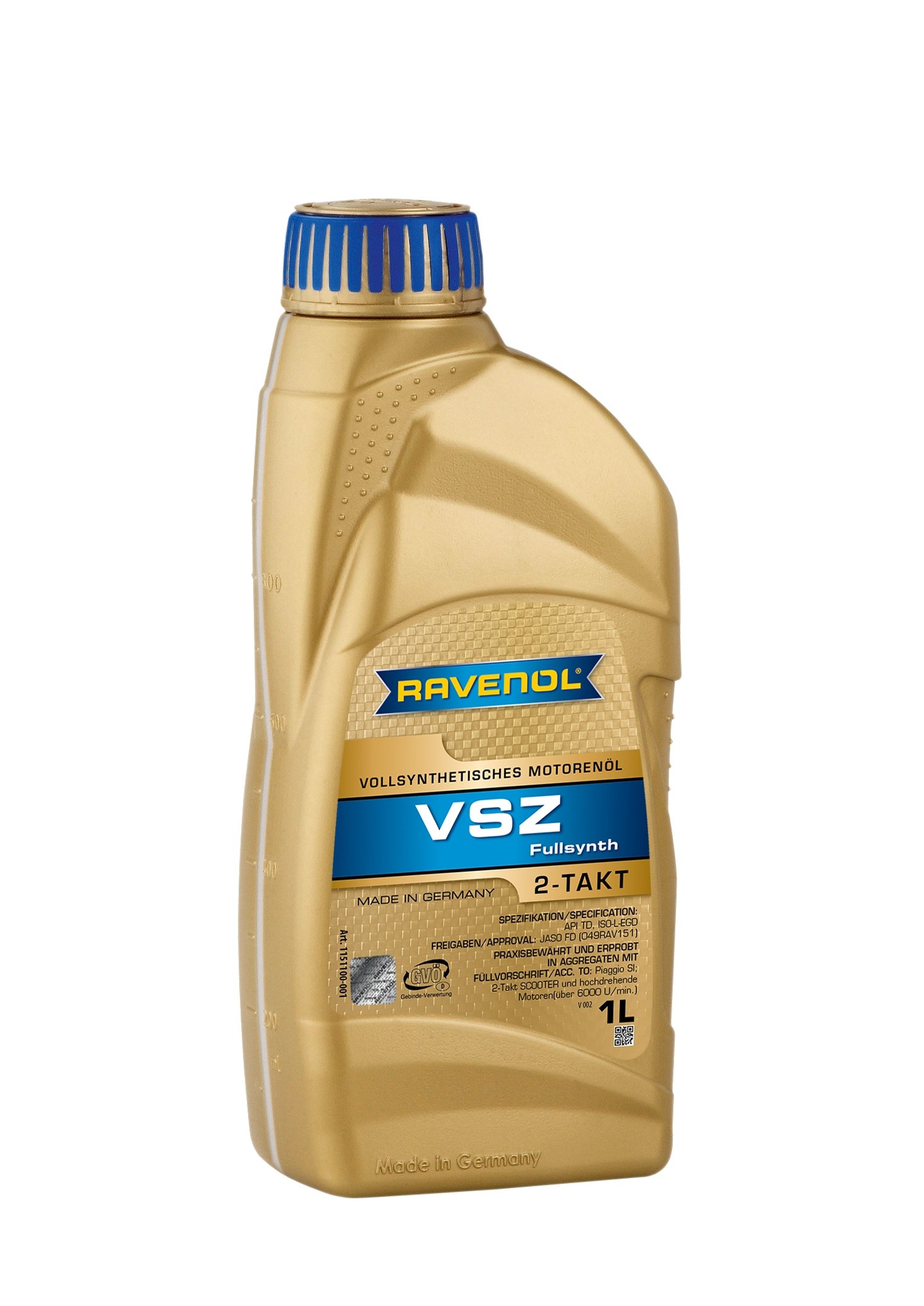 RAVENOL VSZ Zweitaktoel Vollsynth. 1 L