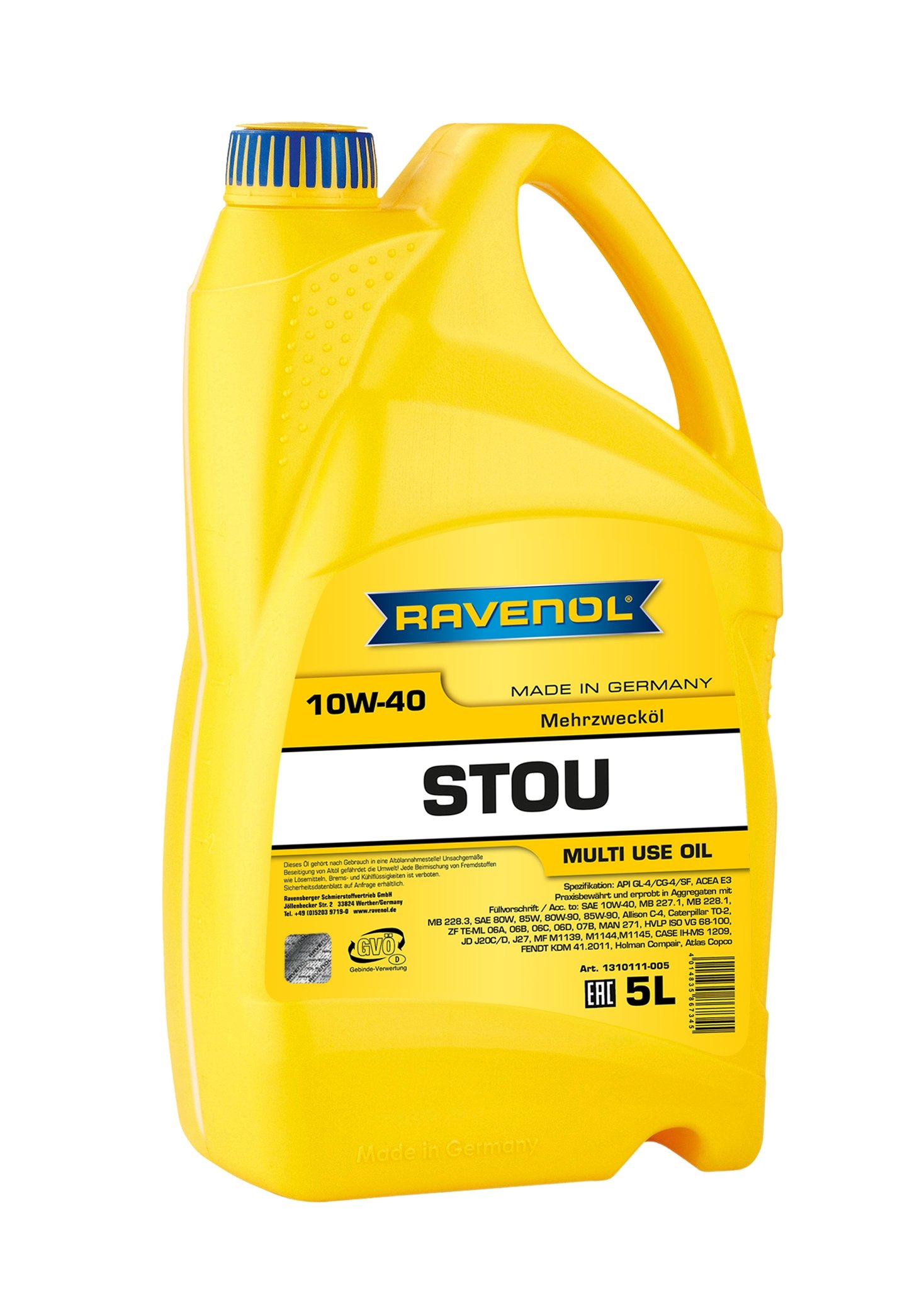 RAVENOL STOU SAE 10W-40 5 L