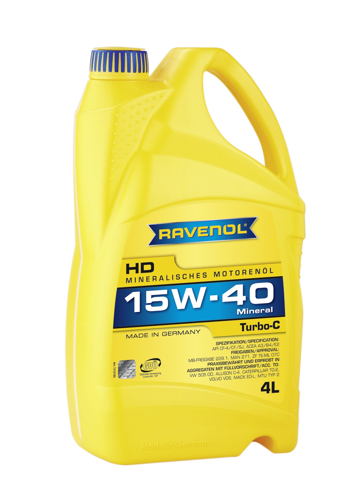 RAVENOL Turbo-C HD-C SAE 15W-40 4 L