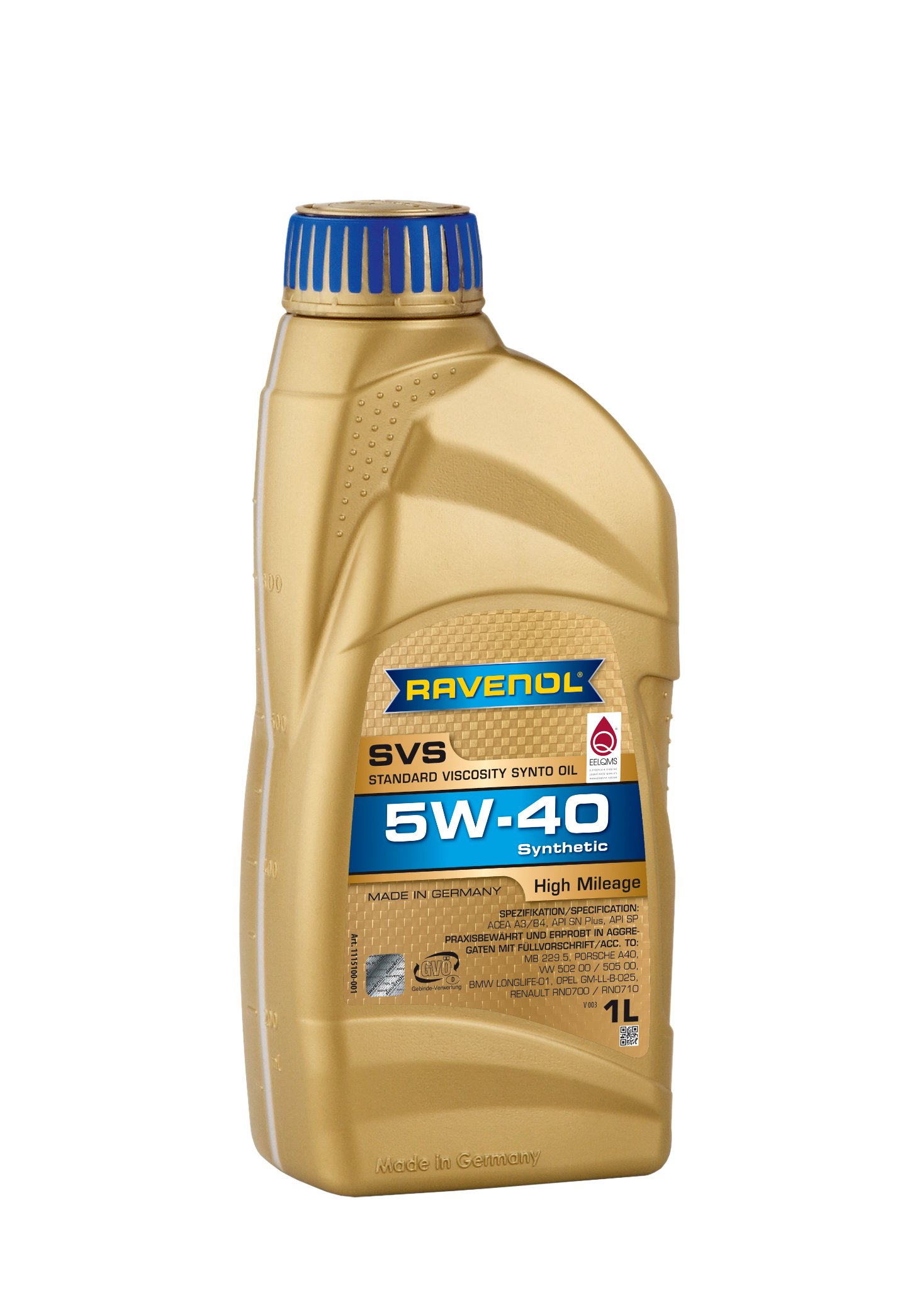 RAVENOL SVS Standard Viscosity Synto Oil SAE 5W-40 1 L