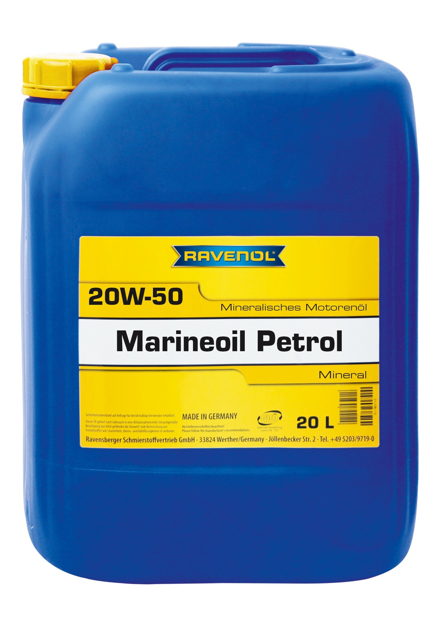 RAVENOL MARINEOIL PETROL SAE 20W-50 20 L