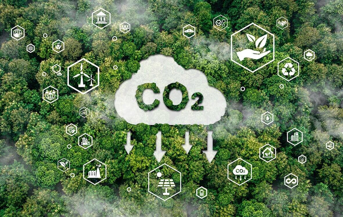 Grafik für CO2 Kreislauf Grafik für CO2 Kreislauf