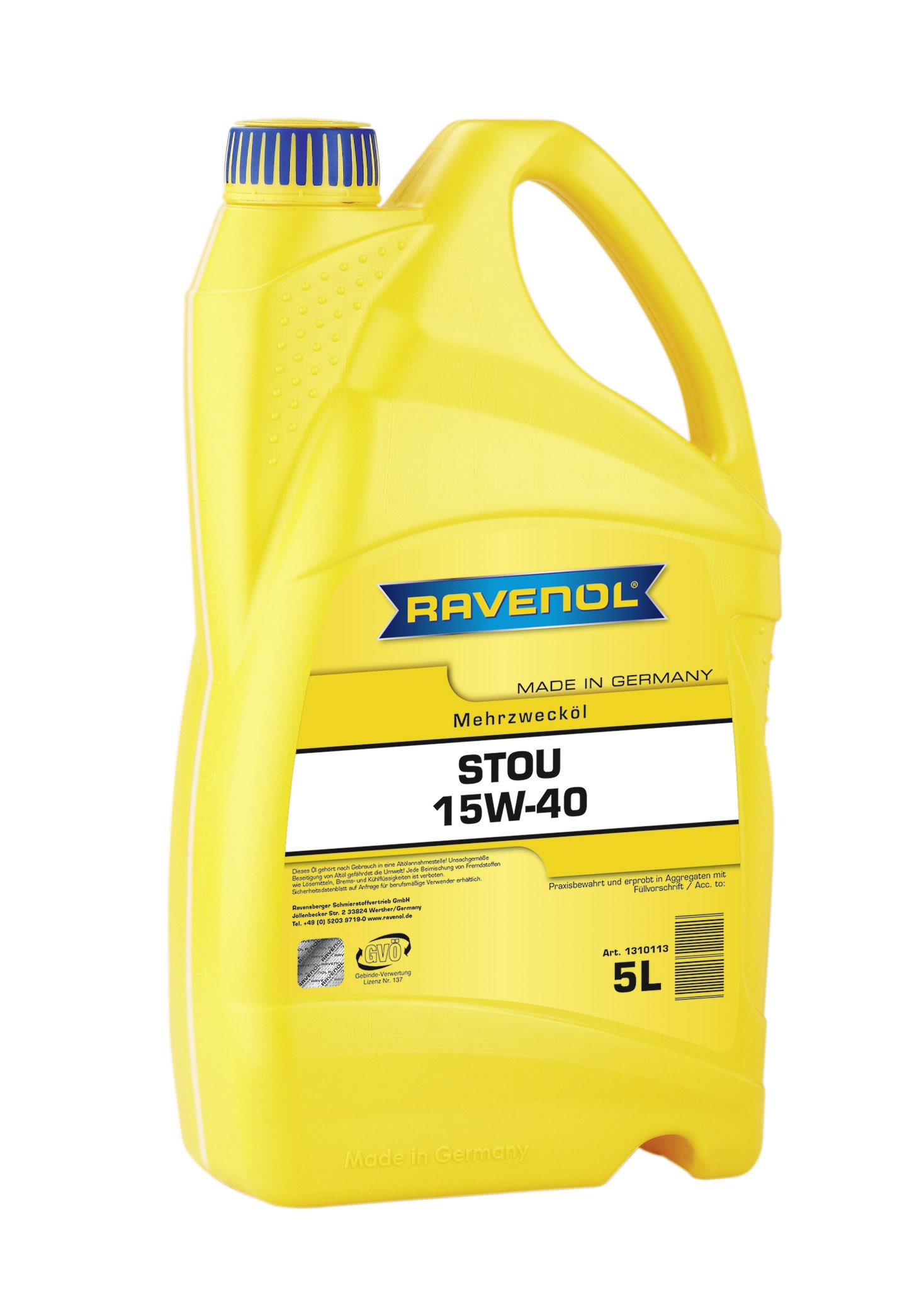 RAVENOL STOU SAE 15W-40 5 L
