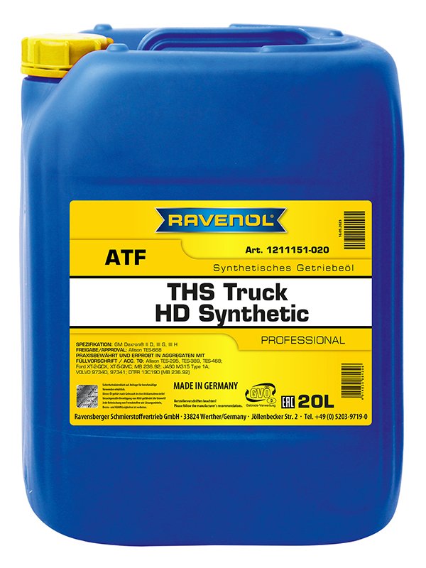 RAVENOL ATF THS Truck HD Synthetic 20 L