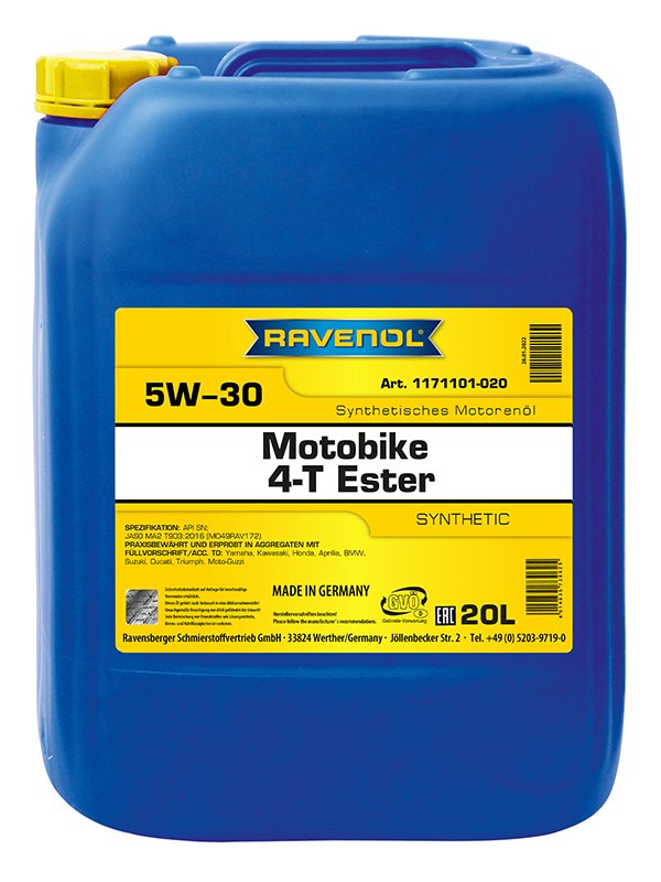RAVENOL Motobike 4-T Ester SAE 5W-30 20 L