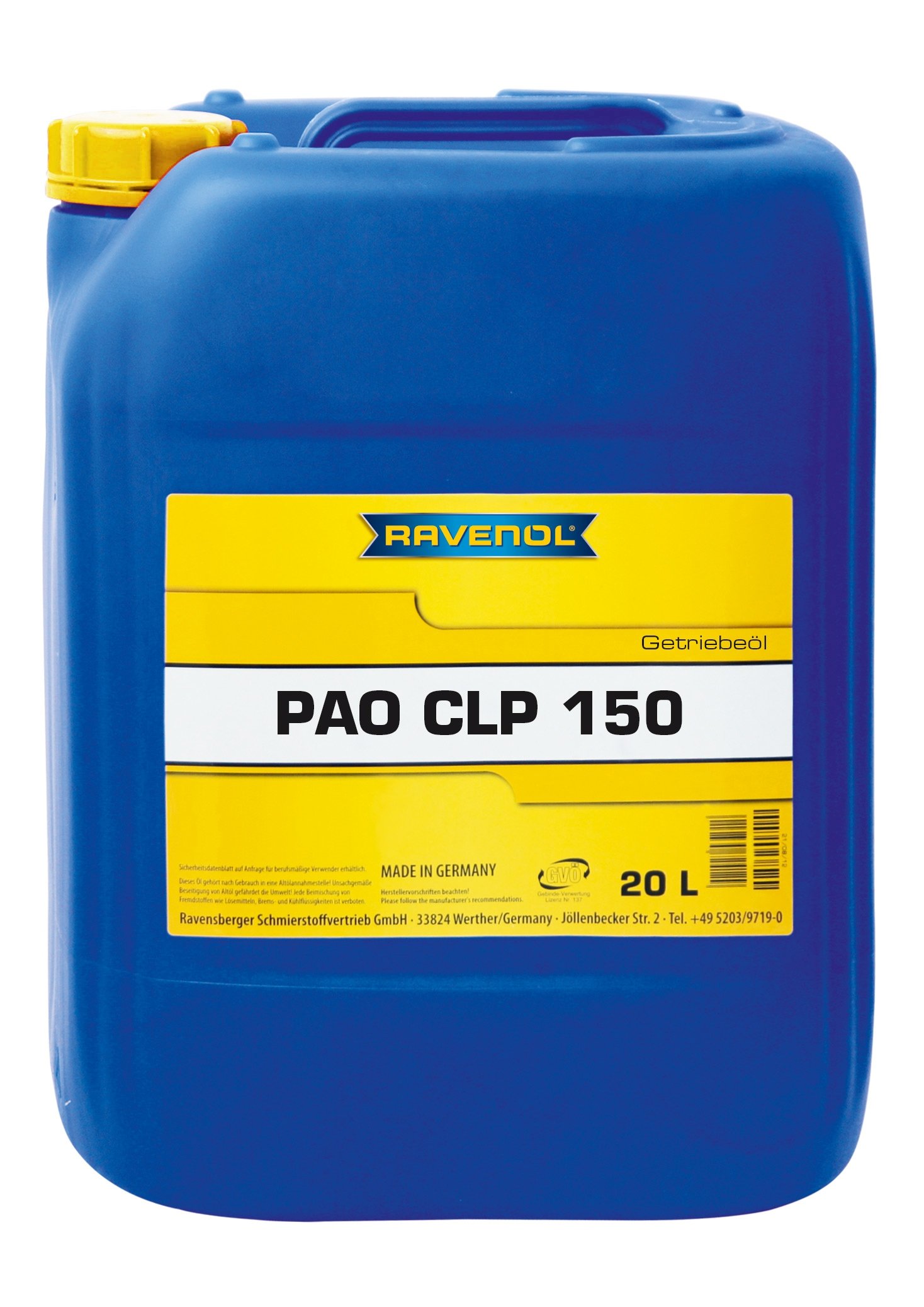 RAVENOL Getriebeoel PAO CLP 150 20 L