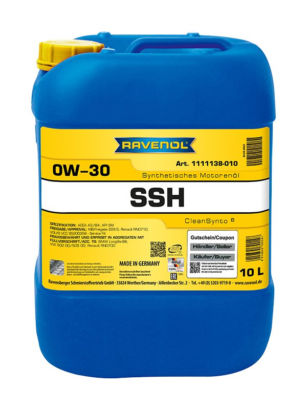 RAVENOL Super Synthetic Hydrocrack SSH SAE 0W-30 10 L