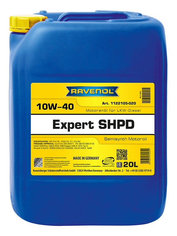 RAVENOL Expert SHPD SAE 10W-40 20 L