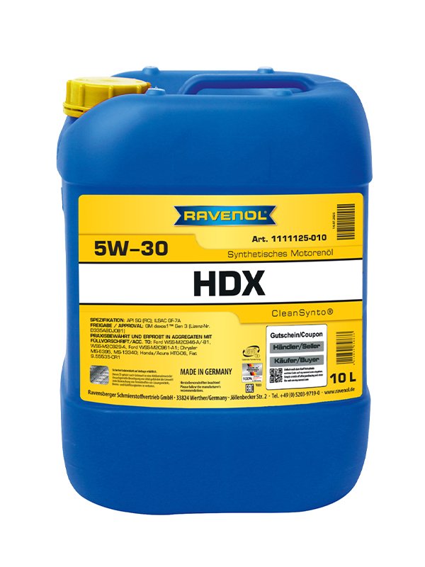 RAVENOL HDX SAE 5W-30 10 L