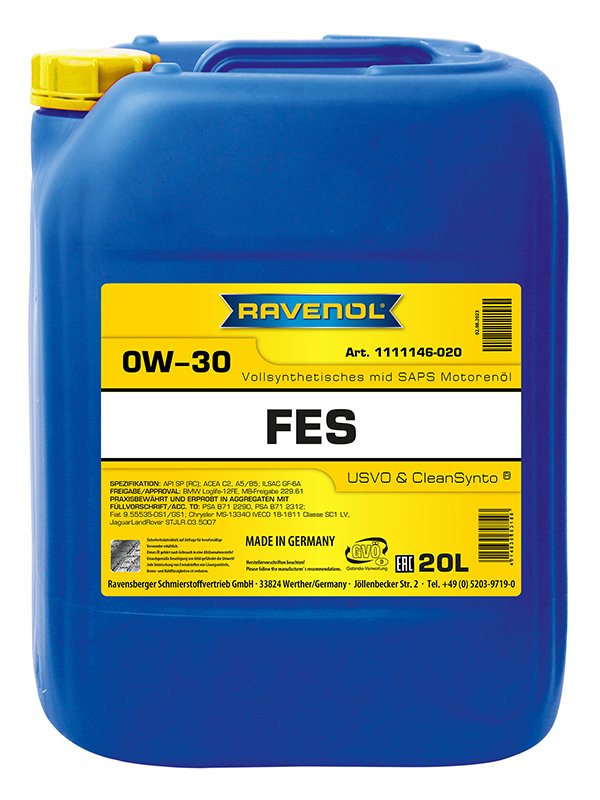 RAVENOL FES SAE 0W-30 20 L