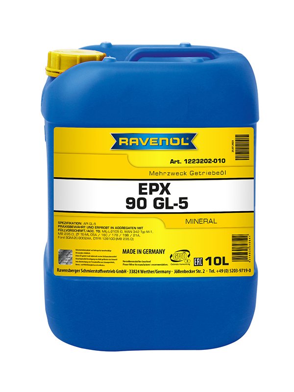 RAVENOL Getriebeoel EPX SAE 90 GL-5 10 L