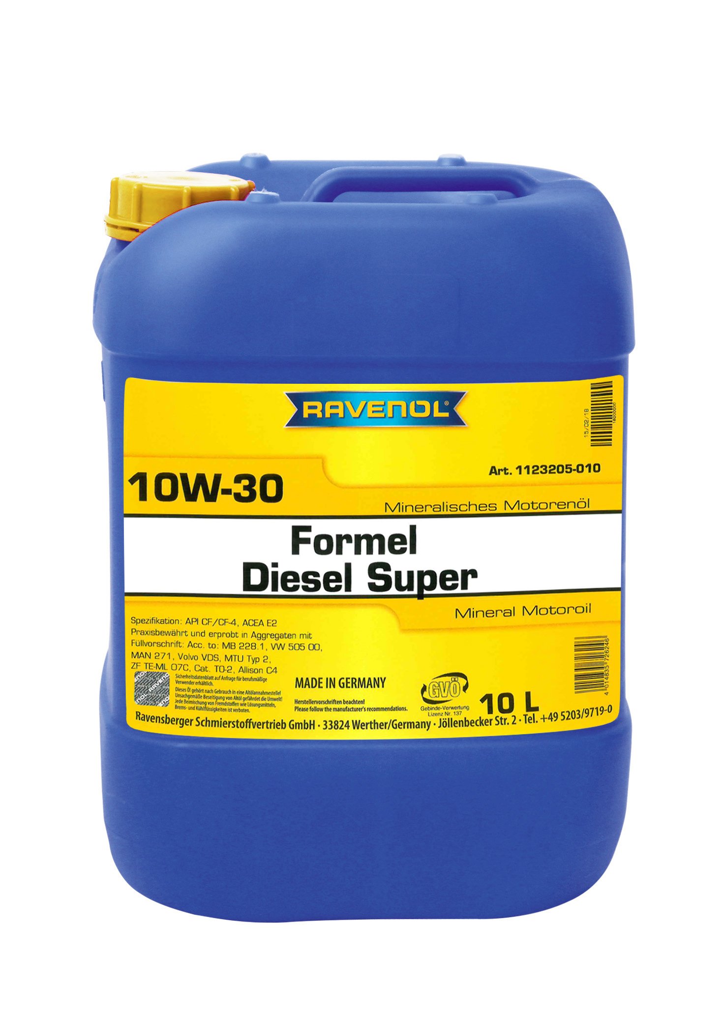 RAVENOL Formel Diesel Super SAE 10W-30 10 L