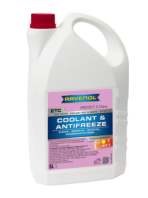 RAVENOL ETC Hot Climate -15°C Protect C12evo 5 L