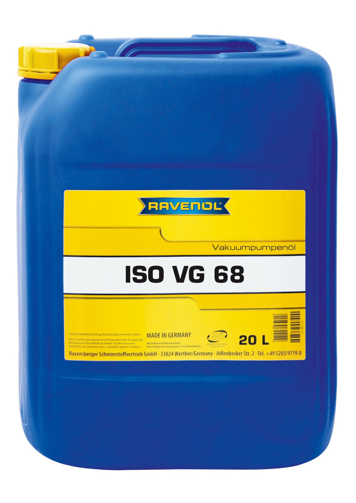 RAVENOL Vakuumpumpenoel ISO VG 68 20 L