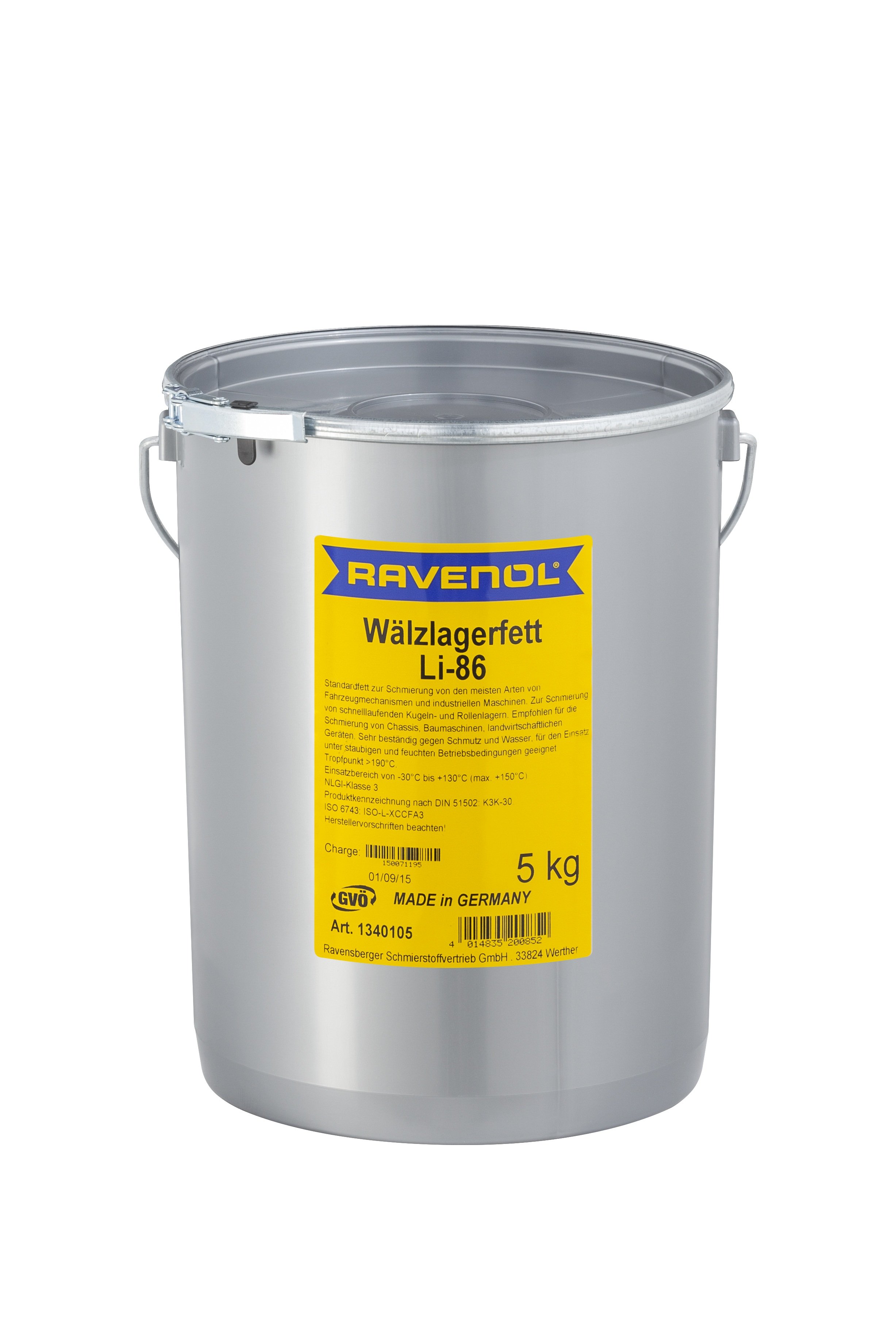 RAVENOL Wälzlagerfett LI-86 5 Kg