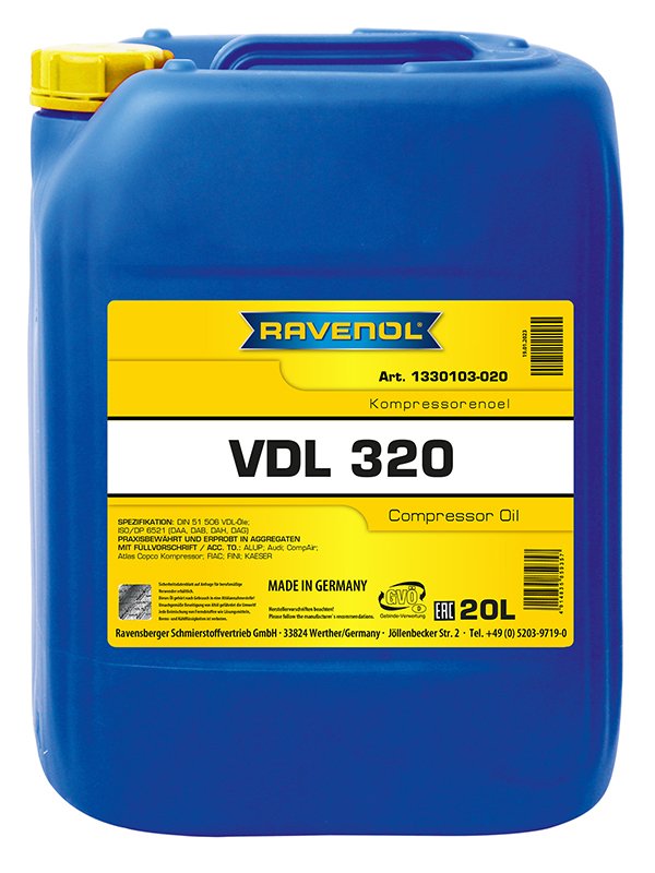 RAVENOL Kompressorenoel VDL 320 20 L