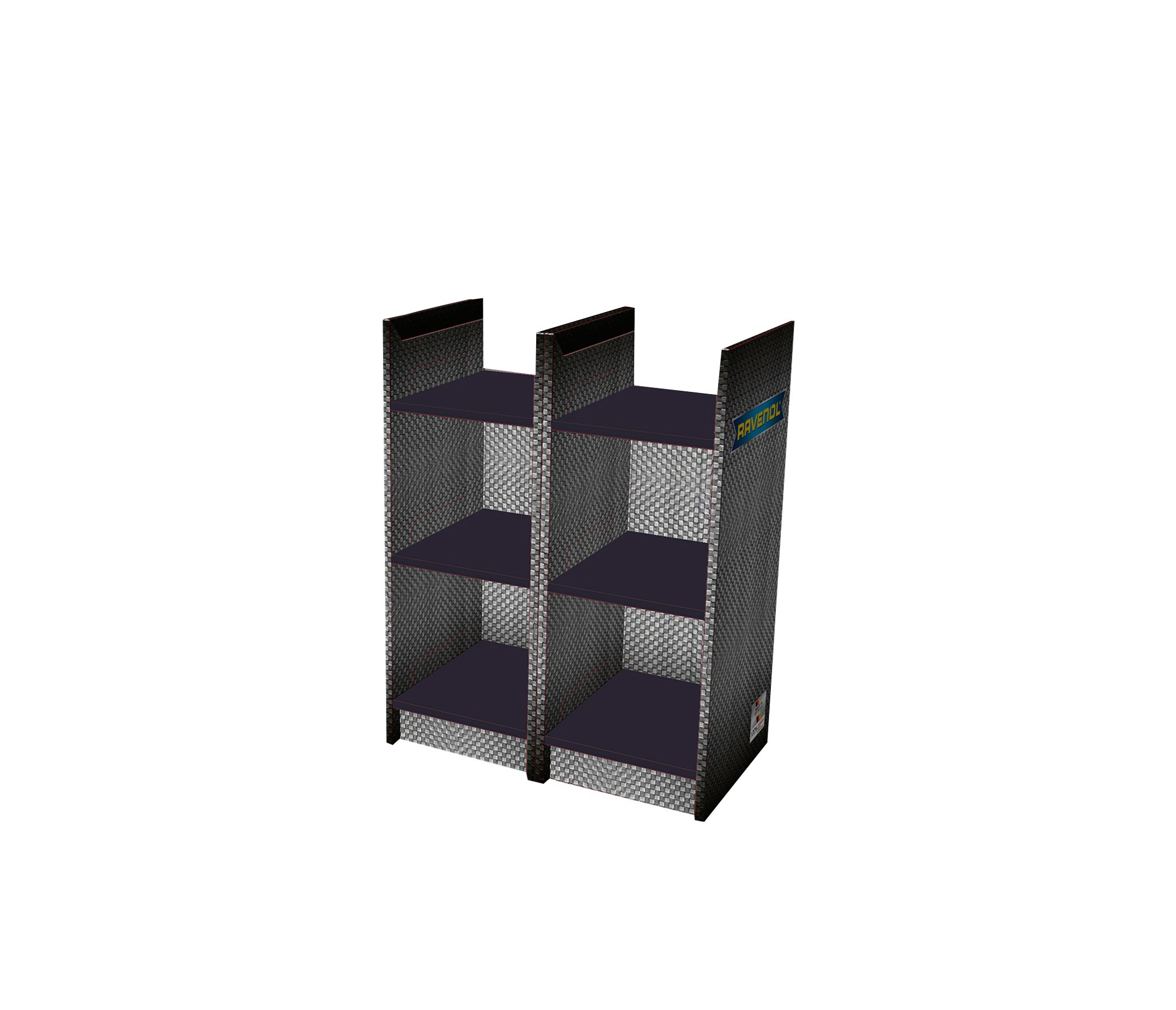 RAVENOL Ölverkaufsständer Pappe ohne Topper 1 St