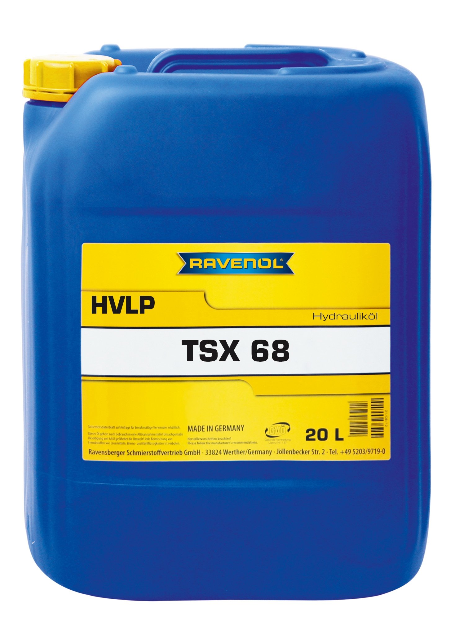 RAVENOL Hydraulikoel TSX 68 (HVLP) 20 L