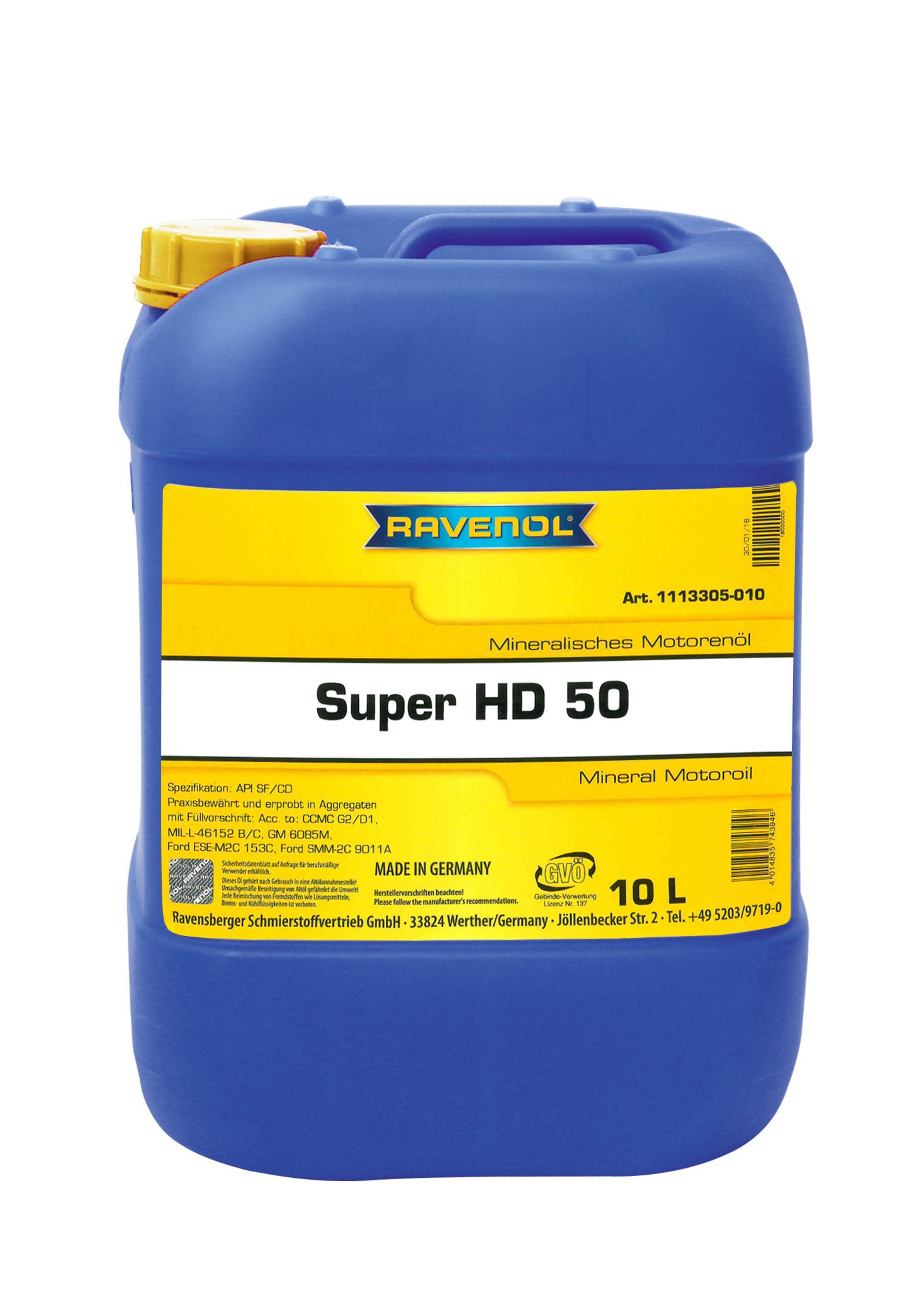RAVENOL Super HD 50 10 L