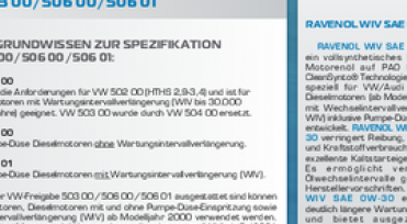RAVENOL Newsletter - Neue OEM Freigabe