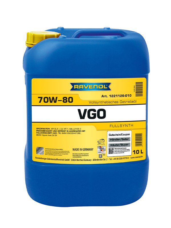 RAVENOL VGO SAE 70W-80 LS 10 L