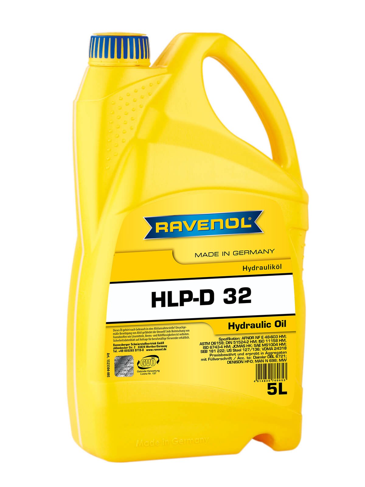 RAVENOL Hydraulikoel HLP-D 32 5 L