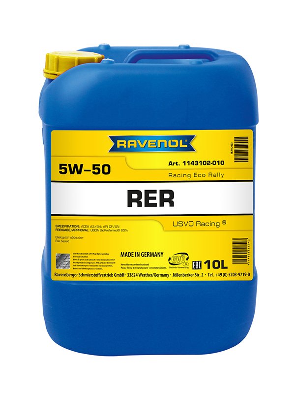 RAVENOL Racing Eco Rally RER SAE 5W-50 10 L