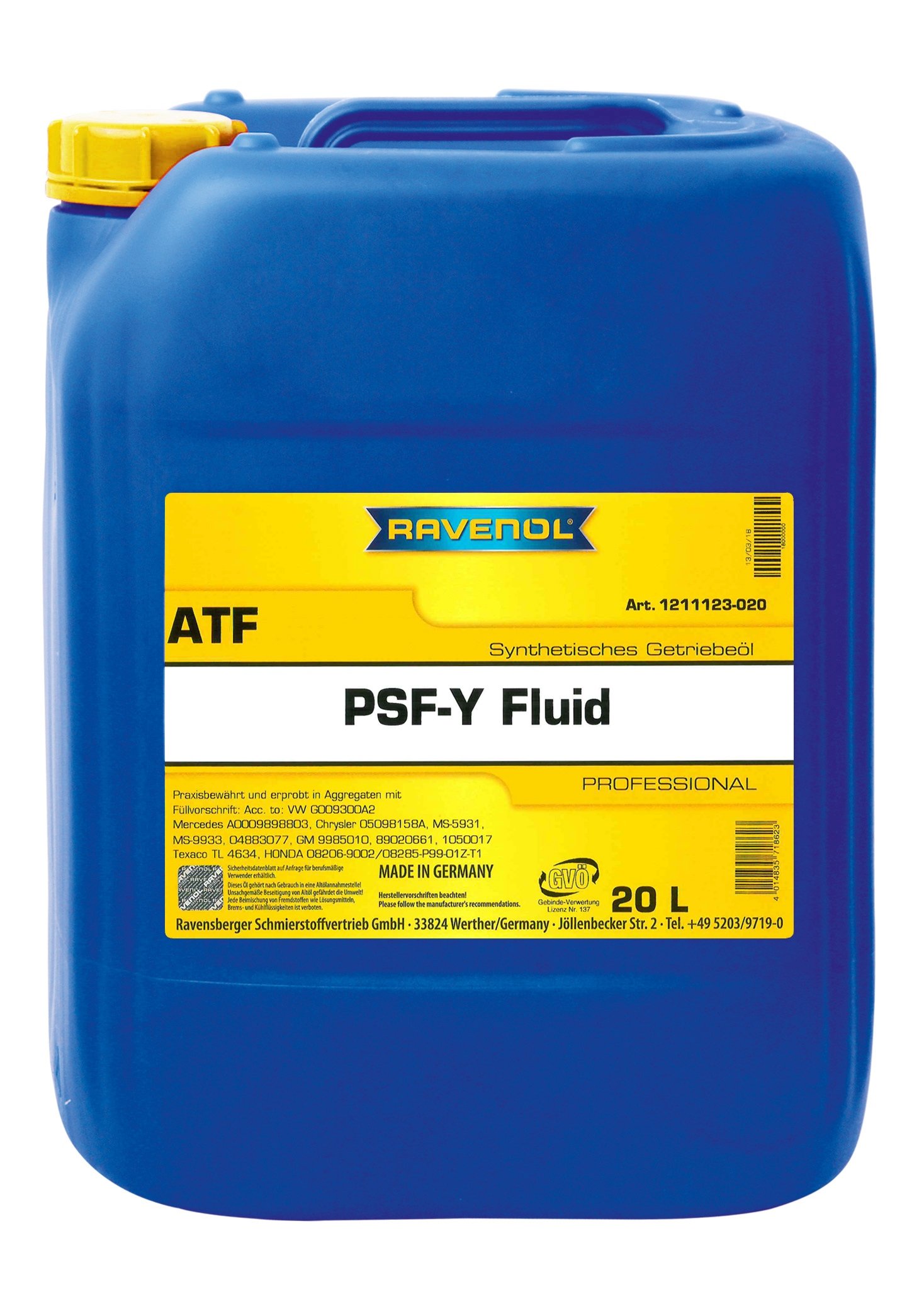 RAVENOL PSF-Y Fluid 20 L