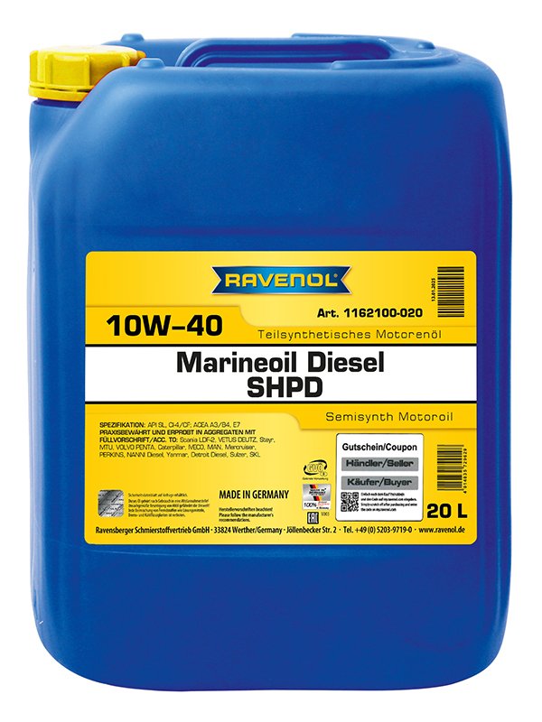 RAVENOL MARINEOIL DIESEL SHPD SAE 10W-40 20 L
