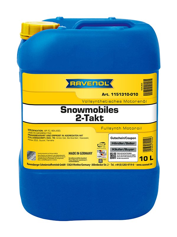 RAVENOL SNOWMOBILES Fullsynth. 2-Takt 10 L