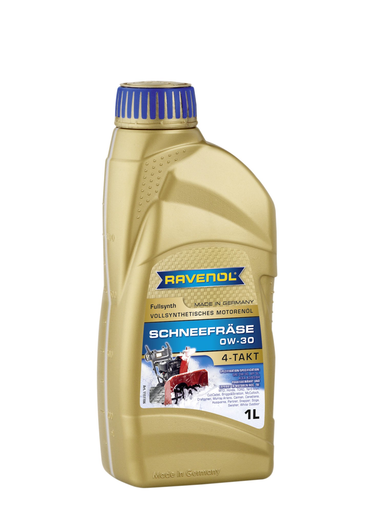 RAVENOL Schneefräse 4-Takt 0W-30 1 L