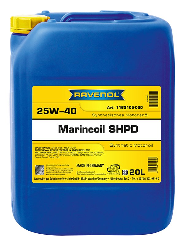 RAVENOL MARINEOIL SHPD SAE 25W40 synthetic 20 L