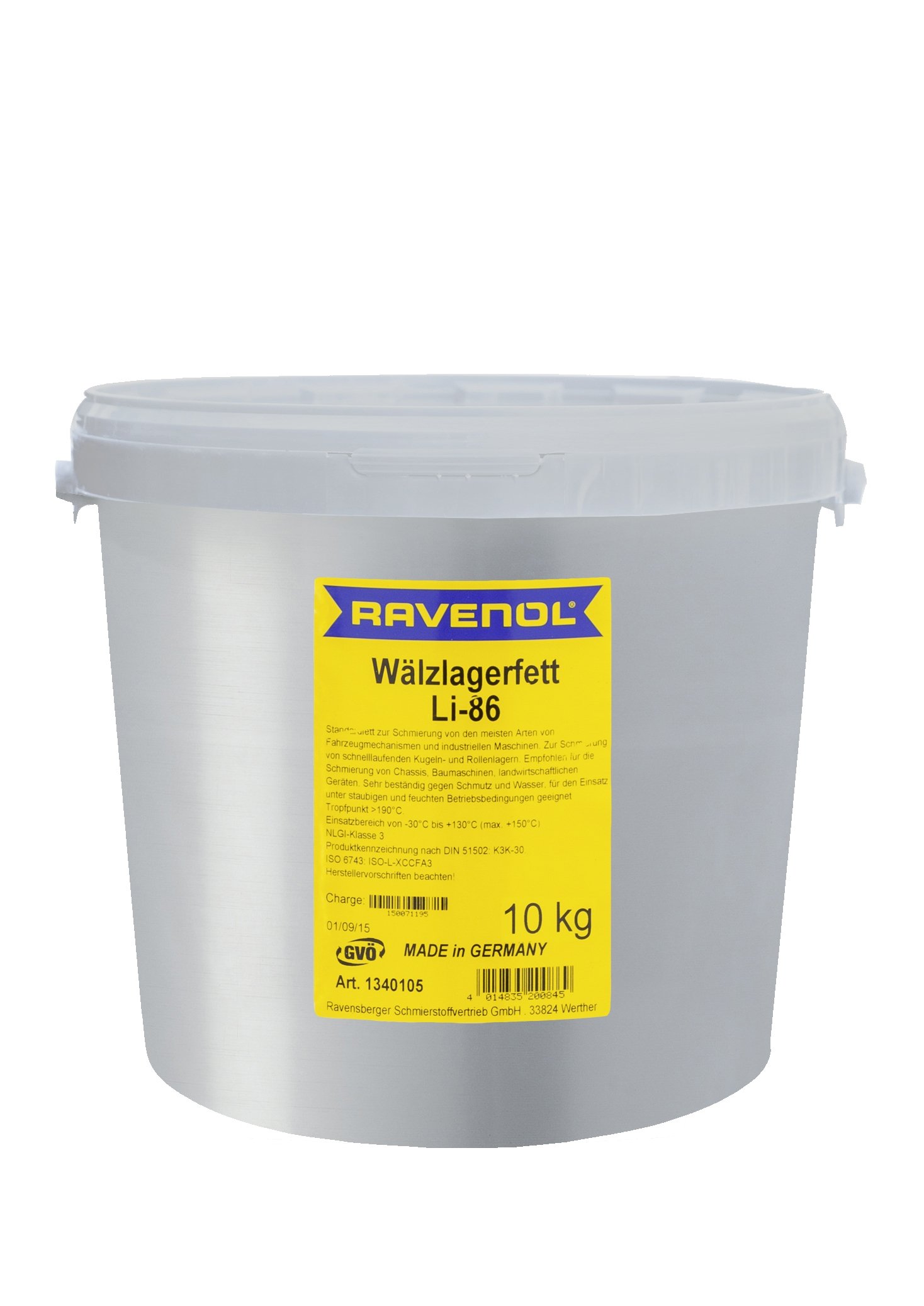 RAVENOL Wälzlagerfett LI-86 10 Kg