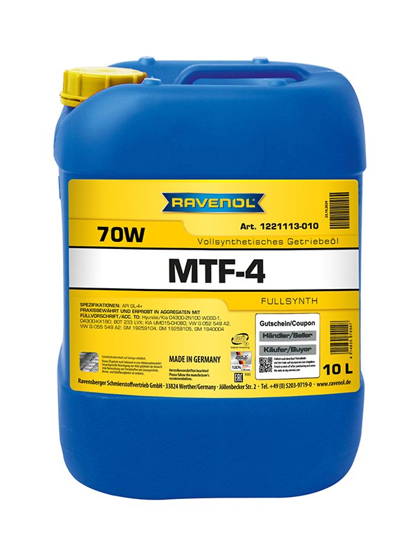 RAVENOL MTF-4 SAE 70W 10 L