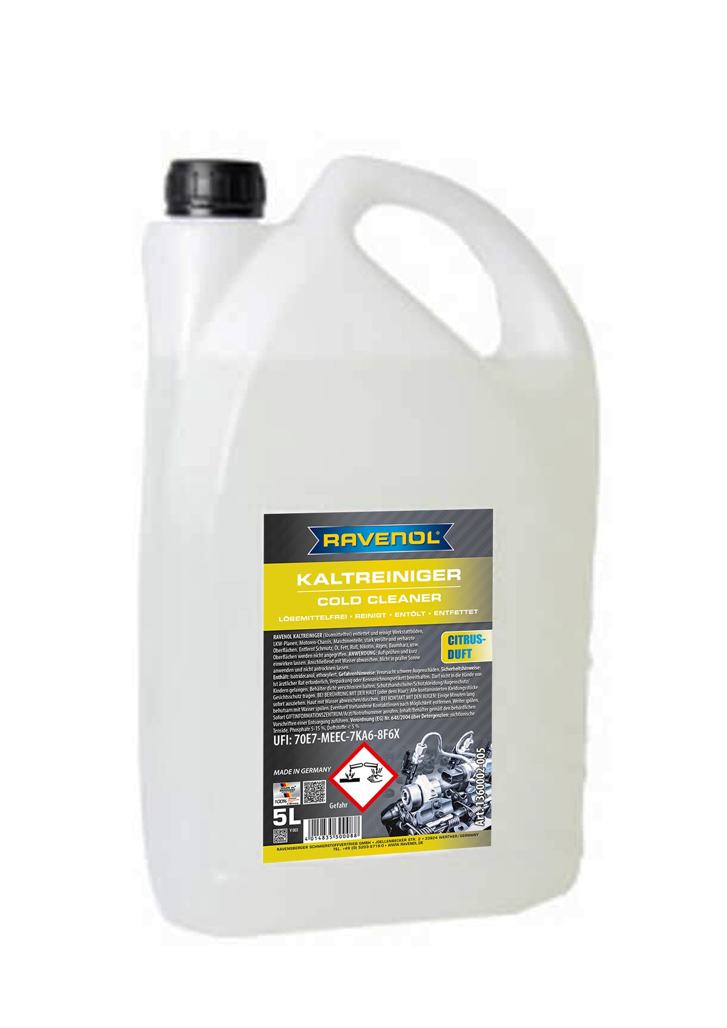 RAVENOL Kaltreiniger lösemittelfrei 5 L