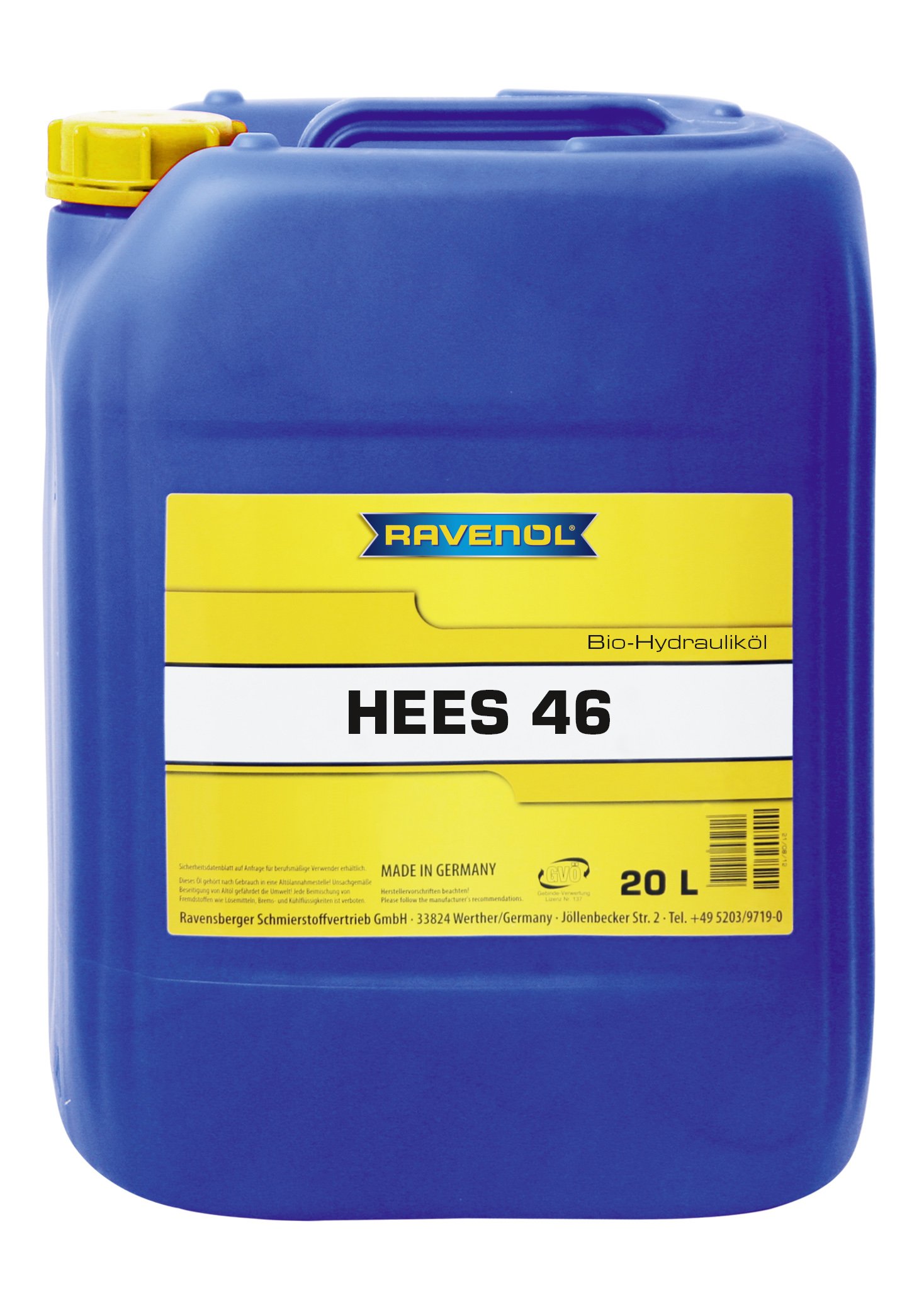 RAVENOL Bio-Hydraulikoel HEES 46 20 L