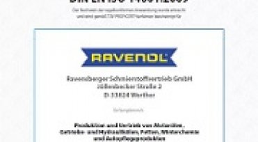 Image RAVENOL Newsletter: NEW environmental management system according to DIN EN ISO 14001:2009