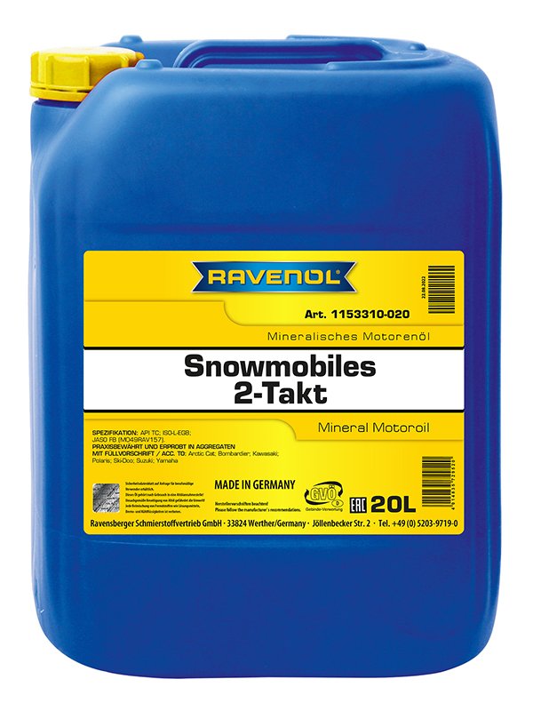 RAVENOL SNOWMOBILES Mineral 2-Takt 20 L