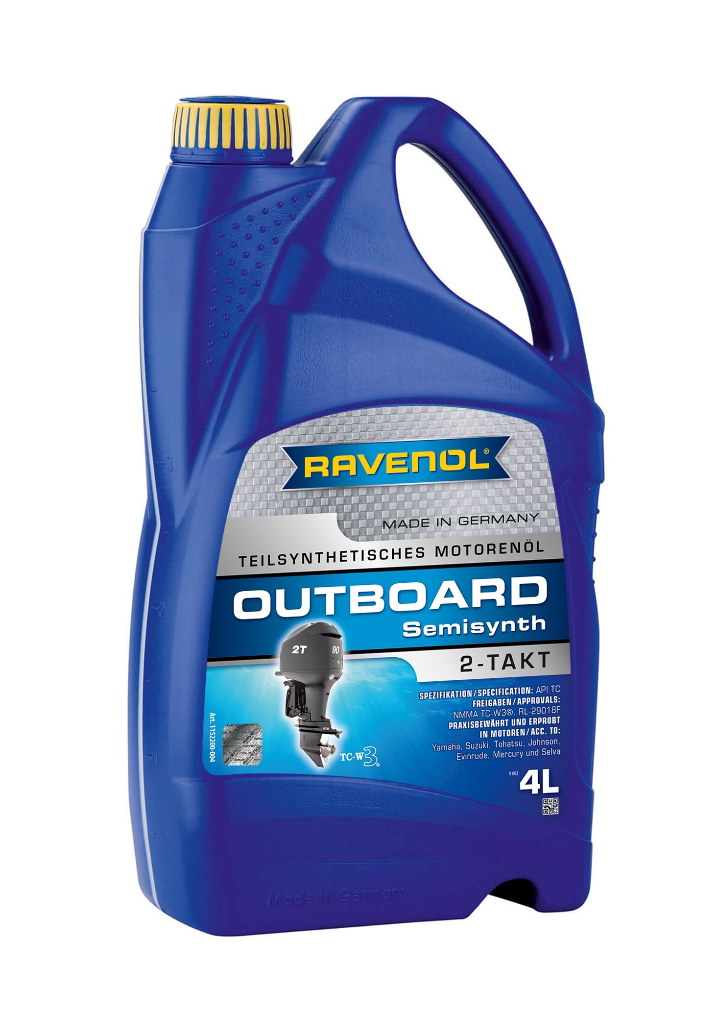 RAVENOL Outboardoel 2T Teilsynth. 4 L