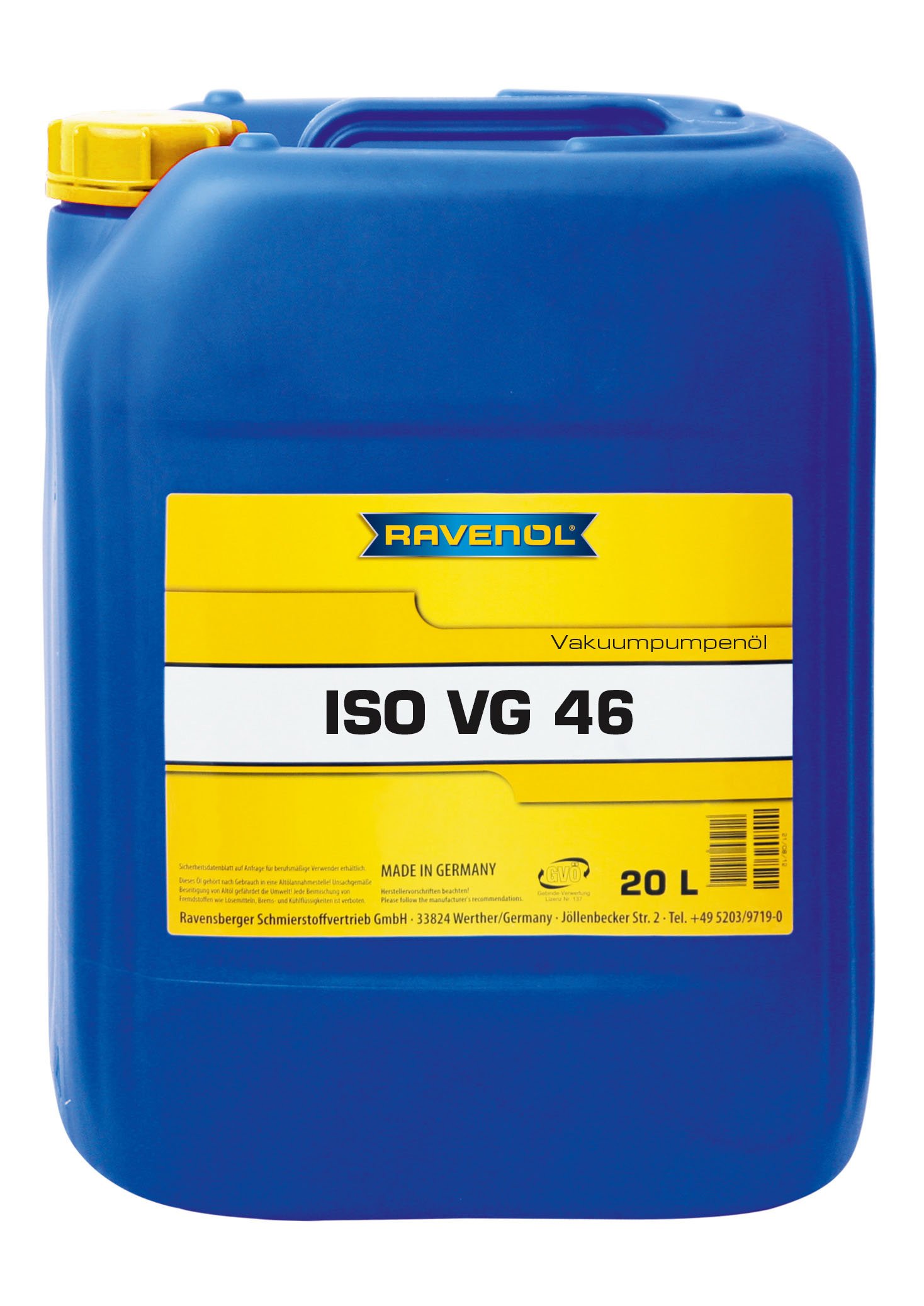RAVENOL Vakuumpumpenoel ISO VG 46 20 L