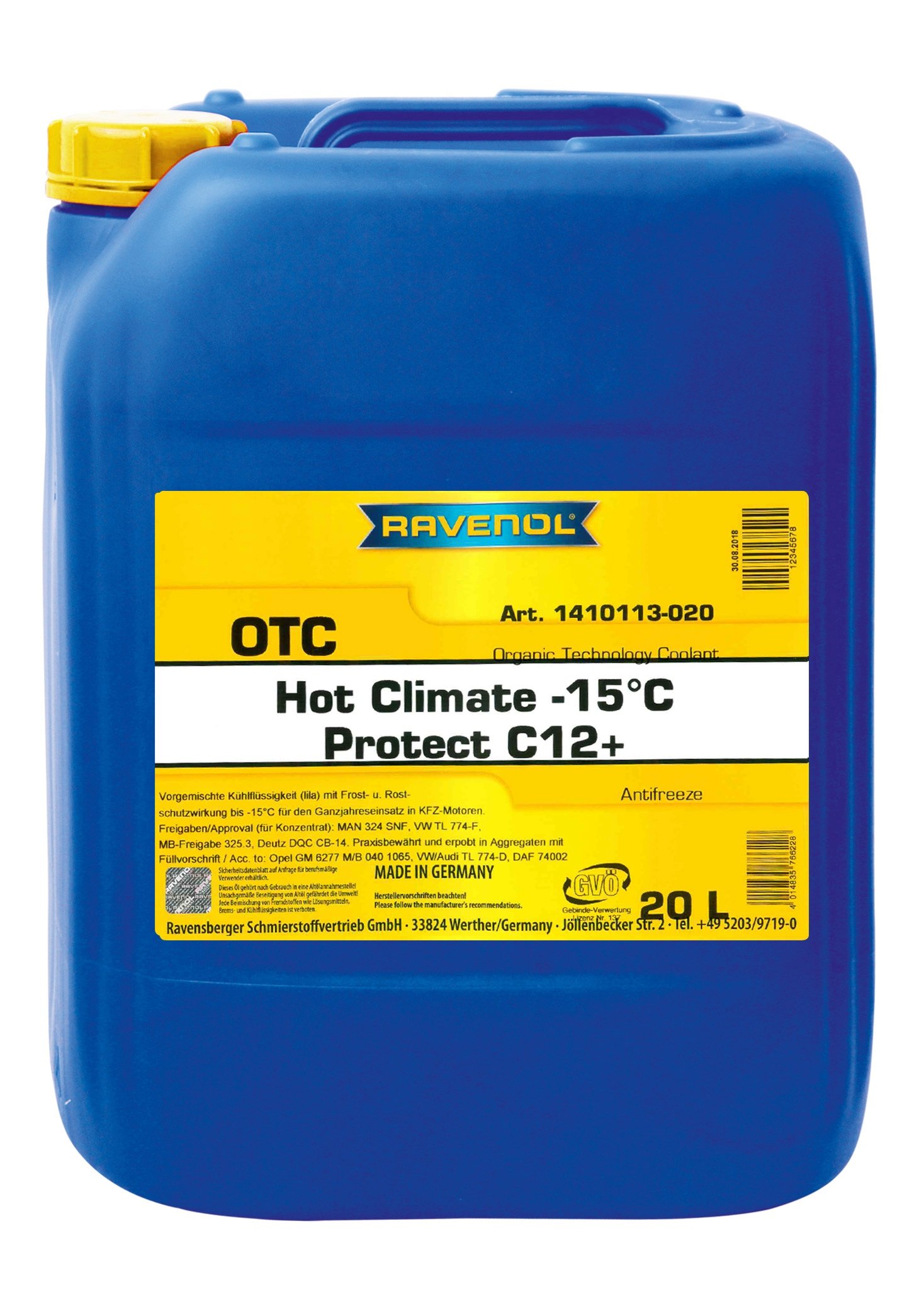 RAVENOL OTC HOT CLIMATE-15°C Protect C12+ 20 L