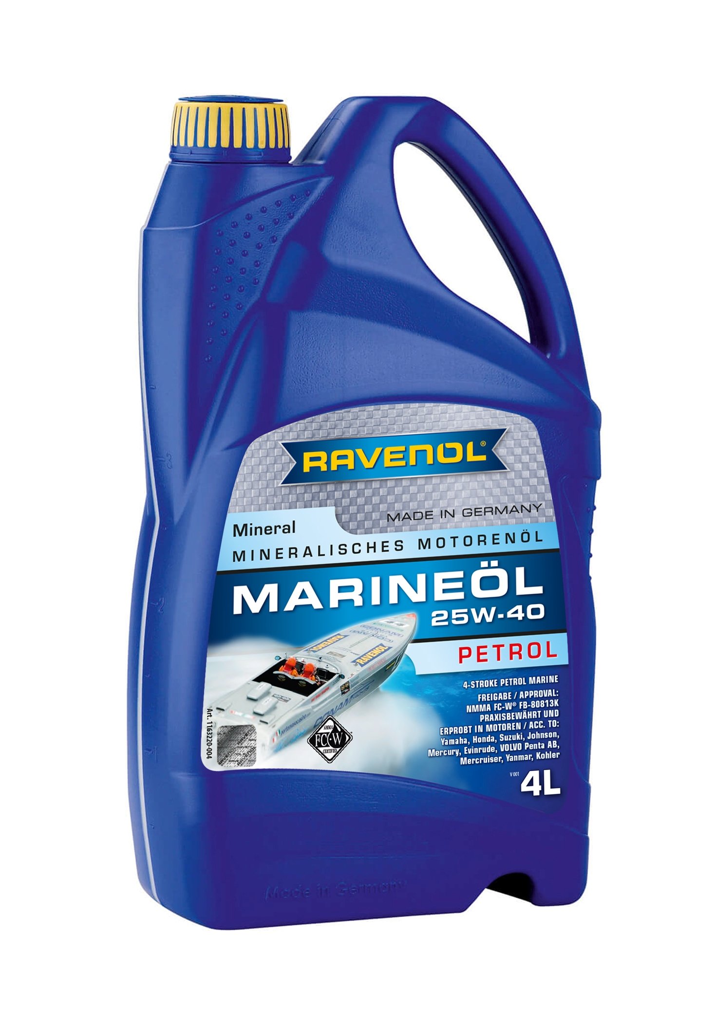 RAVENOL MARINEOIL PETROL SAE 25W-40 4 L
