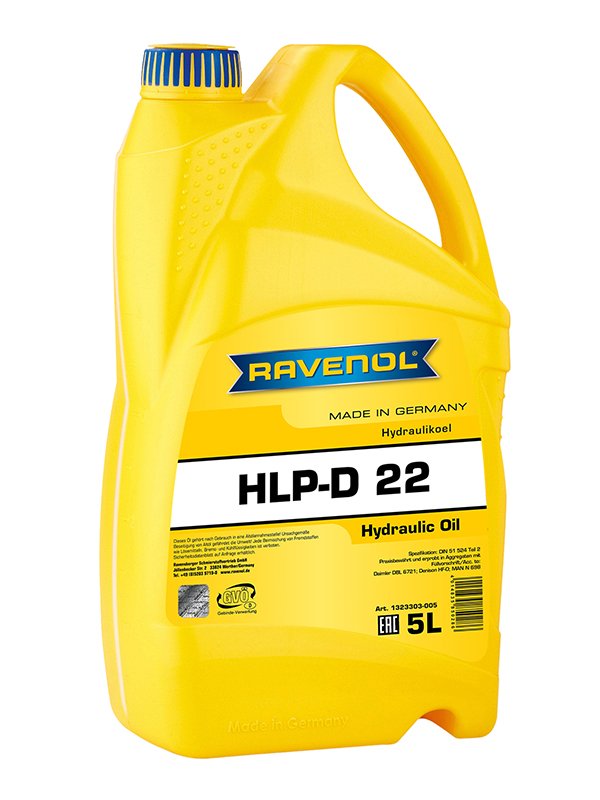 RAVENOL Hydraulikoel HLP-D 22 5 L